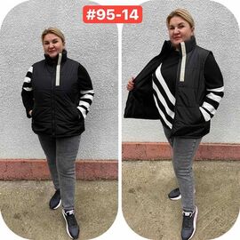 Жилетка жіноча 95-14 black р.52-62 "HOME STYLE" недорого оптом від прямого постачальника
