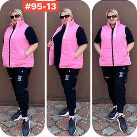 Жилетка жіноча 95-13 pink р.52-62 "HOME STYLE" недорого оптом від прямого постачальника