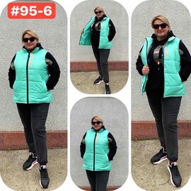 Жилетка жіноча 95-6 l.green р.52-62 "HOME STYLE" недорого оптом від прямого постачальника