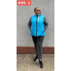 Жилетка жіноча 95-3 l.blue р.52-62 "HOME STYLE" недорого оптом від прямого постачальника