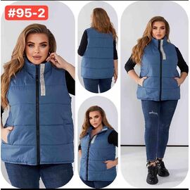 Жилетка жіноча 95-2 blue р.52-62 "HOME STYLE" недорого оптом від прямого постачальника
