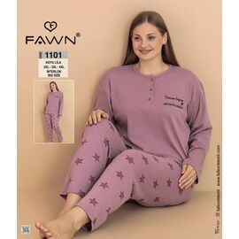 Фотография Пижама женская 1101 powder р.54-58 "HOME STYLE" недорого оптом от прямого поставщика