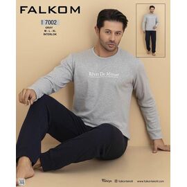 Фотография Пижама мужская 7002 grey р.46-50 "HOME STYLE" недорого оптом от прямого поставщика