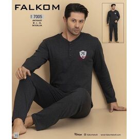 Фотография Пижама мужская 7005 d.grey р.46-50 "HOME STYLE" недорого оптом от прямого поставщика