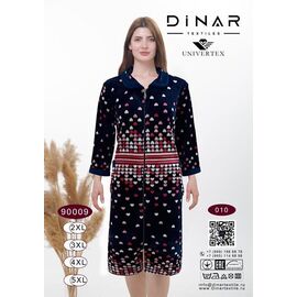 Халат жіночий 90009-010 navy р.50-56 "HOME STYLE" недорого оптом від прямого постачальника