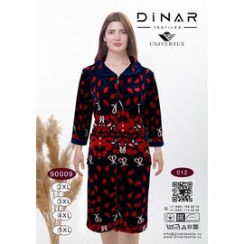 Халат жіночий 90009-012 navy р.50-56 "HOME STYLE" недорого оптом від прямого постачальника