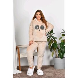 Фотография Костюм женский тёплый RL696 beige р.48-52 "HOME STYLE" недорого оптом от прямого поставщика