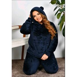 Фотография Костюм женский тёплый RL698 navy р.48-52 "HOME STYLE" недорого оптом от прямого поставщика