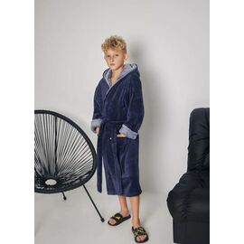 Халат дитячий на хлопчика RL715 navy р.M-2XL "HOME STYLE" недорого оптом від прямого постачальника