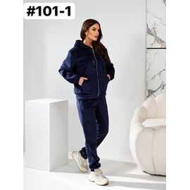 Фотография Костюм спортивный женский тёплый 101-1 navy р.44-50 "HOME STYLE" недорого оптом от прямого поставщика