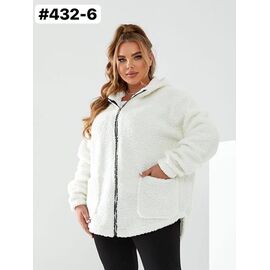 Фотография Куртка женская демисезонная 432-6 white р.50-60 "HOME STYLE" недорого оптом от прямого поставщика