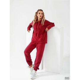 Костюм спортивний жіночий 886 red р.44-58 "HOME STYLE" недорого оптом від прямого постачальника