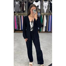 Фотография Костюм женский 1613 black р.42-48 "BONJOUR" недорого оптом от прямого поставщика