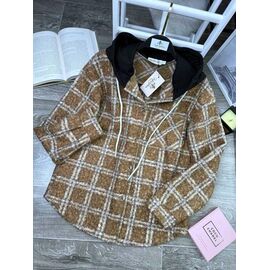 Сорочка жіноча 1648 brown р.42-48 "BONJOUR" недорого оптом від прямого постачальника