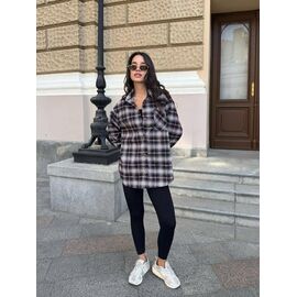 Сорочка жіноча 2482 black р.42-52 "BONJOUR" недорого оптом від прямого постачальника