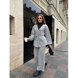 Фотография Костюм женский тёплый 5167 l.grey р.42-52 "BONJOUR" недорого оптом от прямого поставщика