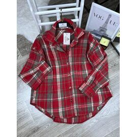 Сорочка жіноча 8075 red р.42-52 "BONJOUR" недорого оптом від прямого постачальника