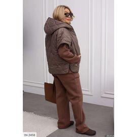 Жіночий костюм кофта з брюками на різанику великі розміри р.46-48;50-52;54-56;58-60 (4кол.) "VLADA" купити недорого від прямого постачальника