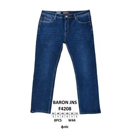 Джинси чоловічі F4208 blue р.42-52 "God Baron" недорого оптом від прямого постачальника