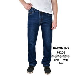 Джинси чоловічі F4206 blue р.32-42 "God Baron" недорого оптом від прямого постачальника