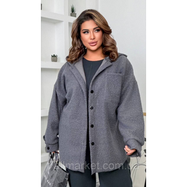 Сорочка жіноча барашок на флісі розміри 46-60 "LADA" недорого від прямого постачальника