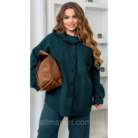 Сорочка жіноча барашок на флісі розміри 46-60 "LADA" недорого від прямого постачальника