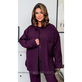 Сорочка жіноча барашок на флісі розміри 46-60 "LADA" недорого від прямого постачальника