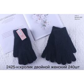 Рукавички жіночі утеплені 2425H black р.6.5-8.5 "Anjela" недорого оптом від прямого постачальника