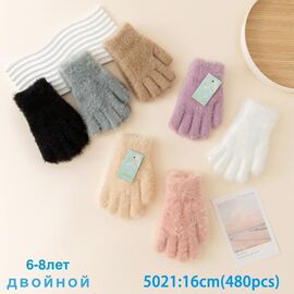 Рукавички дитячі на дівчинку 5021 mix р.6-8 "Anjela" недорого оптом від прямого постачальника