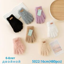 Рукавички дитячі на дівчинку 5022 mix р.6-8 "Anjela" недорого оптом від прямого постачальника