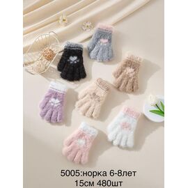 Фотография Перчатки детские на девочку 5005 mix р.6-8 "Anjela" недорого оптом от прямого поставщика
