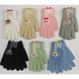 Рукавички дитячі на дівчинку 5110 mix р.4-8 "Anjela" недорого оптом від прямого постачальника
