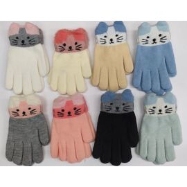 Рукавички дитячі на дівчинку 5125 mix р.5-9 "Anjela" недорого оптом від прямого постачальника