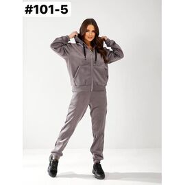 Фотография Костюм спортивный женский 101-5 grey р.44-50 "ZLATA" недорого оптом от прямого поставщика
