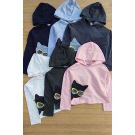 Батник дитячий теплий на дівчинку 4379 d.grey р.8-16 "Meloria" недорого оптом від прямого постачальника