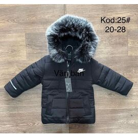 Фотография Курка детская зимняя на девочку 25 black р.3-6 "Ayden" недорого оптом от прямого поставщика