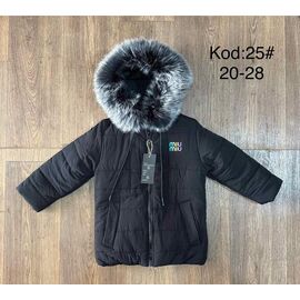 Курка дитяча зимова на дівчинку 25-1 black р.3-6 "Ayden" недорого оптом від прямого постачальника