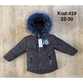 Фотография Курка детская зимняя на девочку 42 d.grey р.3-6 "Ayden" недорого оптом от прямого поставщика