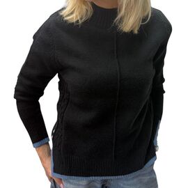 Фотография Свитер женский 24034 black р.44-48 "Elena&Vika" недорого оптом от прямого поставщика