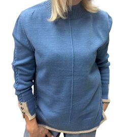 Фотография Свитер женский 24034 blue р.44-48 "Elena&Vika" недорого оптом от прямого поставщика