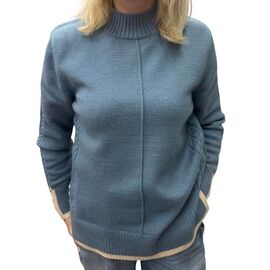 Фотография Свитер женский 24034 l.blue р.44-48 "Elena&Vika" недорого оптом от прямого поставщика