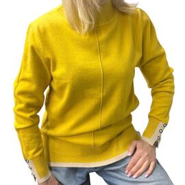 Фотография Свитер женский 24034 yellow р.44-48 "Elena&Vika" недорого оптом от прямого поставщика