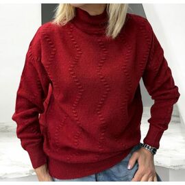 Фотография Свитер женский 24040 terrakot р.46-52 "Elena&Vika" недорого оптом от прямого поставщика