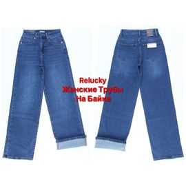 Фотография Джинсы утеплённые женские W350-6 blue р.25-30 "Relucky" недорого оптом от прямого поставщика
