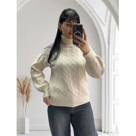 Фотография Свитер женский 24027 beige р.46-50 "PULSE" недорого оптом от прямого поставщика