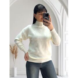 Фотография Свитер женский 24040 white р.48-52 "PULSE" недорого оптом от прямого поставщика