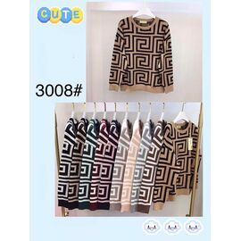 Фотография Свитер женский 3008 mix р.50-56 "FLORA" недорого оптом от прямого поставщика