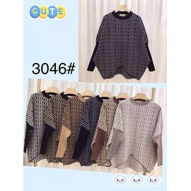 Фотография Свитер женский 3046 mix р.50-54 "FLORA" недорого оптом от прямого поставщика