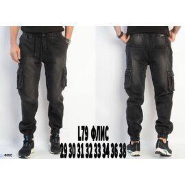 Фотография Джинсы мужские L79 black р.29-38 "God Baron" недорого оптом от прямого поставщика
