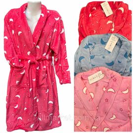 Халат жіночий домашній р-ри 48-56 (мікс кв)"NICOLAS" купити недорого від прямого постачальника